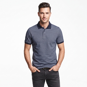 T-shirt en jersey 100 % coton de haute qualité, tricoté uni, brodé, séchage rapide, décontracté, manches courtes, boutonné, logo personnalisé sur le devant, service OEM - Product Image 1