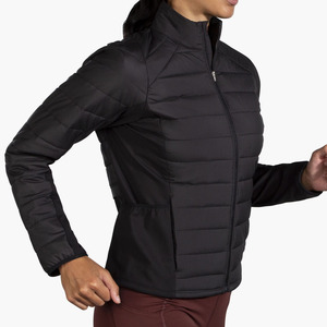 Veste de sport zippée en toile respirante tricotée pour femme, manches longues, logo personnalisé, vente en gros, jogging, yoga, coupe courte, 100 % polyester - Product Image 4