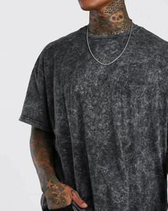 Camiseta Unisex de Verano de Alta Calidad, 100% Algodón, 320 g/m², Lavado Ácido, Estilo Vintage, Efecto Desgastado por el Sol, Talla Grande - Product Image 5