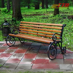 Sillas de Jardín de Hierro de Alta Calidad para Exteriores, Muebles de Patio de Bambú para Comedor, Jardín y Parque con un Elegante Diseño Decorativo - Product Image 6