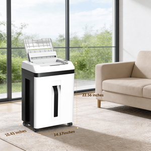 Distruggidocumenti Commerciale Professionale per 150 Fogli, Taglio Micro, CD/Carte, Livello di Sicurezza P5, 60 Minuti Non-Stop, per Uso Domestico - Product Image 4