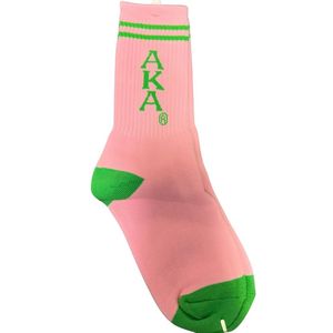 Pink Green Quarter <b>Socks</b> Women Cotton Crew <b>Socks</b> Color Block Athletic Casual <b>Socks</b> Comfortable Daily Wear Fashion Footwear - Product Image 4