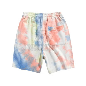 Pantalones Cortos Tie Dye de Último Diseño Personalizados, 100% Algodón, Cintura Media, Secado Rápido, Transpirables, Ligeros, Ropa Casual al por Mayor - Product Image 3