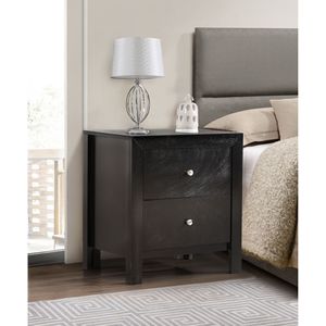 Chic <b>Black</b> Elegantly Designed <b>Bedside</b> <b>Table</b> Stylish Nightstand - Product Image 5