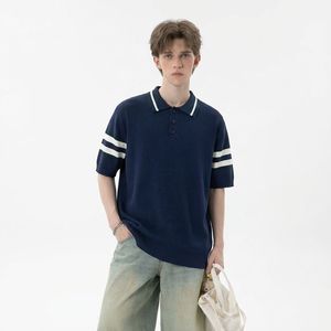 T-shirt formel à manches courtes et col rond pour homme BlanqWear, coupe classique, en soie/coton premium 280g, antibactérien, séchage rapide - Product Image 5