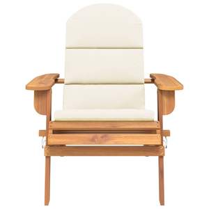 Sedia da Patio in legno massello di Acacia Adirondack con cuscini - Product Image 3