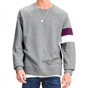 Sweat-shirts basiques pour hommes les plus vendus 2026 – 100 % coton, coupe classique, col rond décontracté, tissu mélangé coton, OEM ODM - Product Image 2