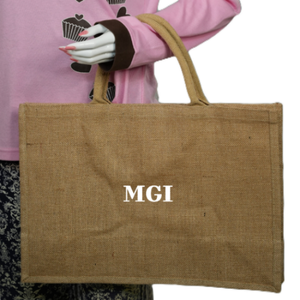 Customized Reusable <b>Extra</b> <b>Large</b> Capacity High-Quality Eco-Friendly Jute Tote <b>Bag</b> for Beach Shopping with Custom Logo - Product Image 6