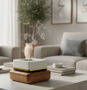 Quemador de Bakhoor Premium con Soporte de Incienso de Madera con Acabado en Teca, Difusor de Incienso Oud para Aromaterapia en el Hogar, Precio Directo de Fábrica - Product Image 4