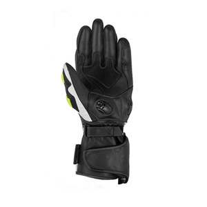 Gants de course en cuir à doigts entiers, design respirant avec empiècements en mesh, fermeture auto-agrippante, unisexe, pour usage extérieur - Product Image 3