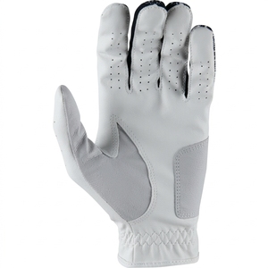 Custom Premium Breathable <b>Mesh</b> Sheepskin PU Leather <b>Black</b> White Golf <b>Gloves</b> - Product Image 5