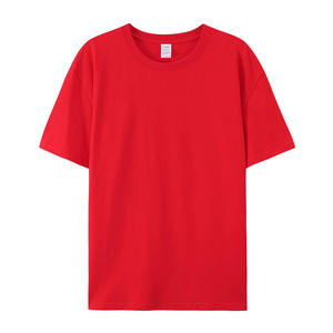 T-shirt femme rose uni à manches courtes, col rond, coupe ajustée, style décontracté, 100% coton jersey tricoté, respirant, à porter toute l'année - Product Image 2