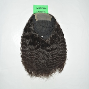 Extensions de cheveux humains indiens Remy naturels, vierges, alignés aux cuticules, HD, pour tissage en dentelle, bouclés, ondulés, double trame, faits à la machine - Product Image 6