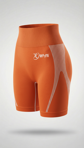 Shorts de sport pour femme à taille haute, sans couture, respirants, pour yoga, fitness, musculation et gym, avec effet push-up fessier et compression, modèle tendance - Product Image 4