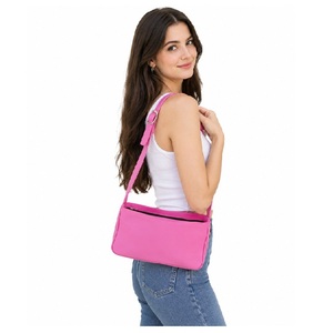 Custom Genuine Leather Lady Shoulder Handbag with Zipper Closure Waterproof <b>Small</b> Size Light <b>Weight</b> & Durable for Daily Use - Product Image 1