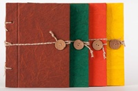 Carnet en coton fait main sans bois, écologique, A6, journal souple, carnet de voyage Coco Button, carnet de croquis personnalisable, vente en gros
