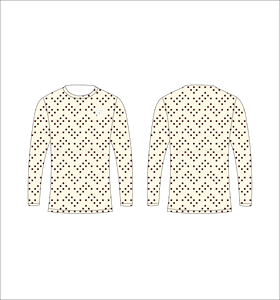 Camiseta de manga larga para hombre, blanca, negra, camuflaje, con estampado geométrico de puntos, cuello redondo, informal, para calle, gimnasio, entrenamiento - Product Image 5