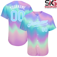 Maillot de baseball personnalisé à rayures fines |   Uniforme d'équipe de sublimation |   Vêtements de sport personnalisés avec nom et numéro