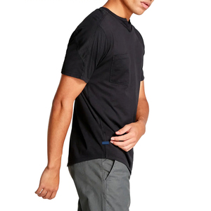 Pull à manches raglan pour homme, col rond, manches longues, coupe classique, tricoté, uni, décontracté, rouge et bleu avec bordure contrastée - Product Image 4