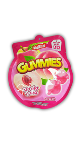 OEM ODM Halal 150g Magic Peel Peach <b>Gummy</b> <b>Candy</b> Juicy Layered Soft Chewy Private Label Factory Looking for Distributors - Product Image 3