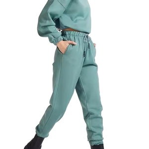 Top notch en gros Logo personnalisé confortable 2 pièces ensemble pour femmes décontracté hiver survêtements brodé Technique - Product Image 3