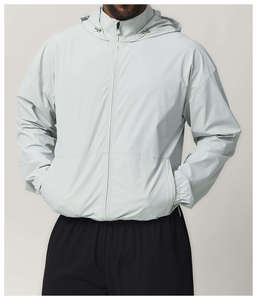 Chaqueta de Invierno Impermeable para Hombre, Color Sólido, Cuello Alto, Cierre de Cremallera, Estilo Casual, Peso Medio, Poliéster - Product Image 5