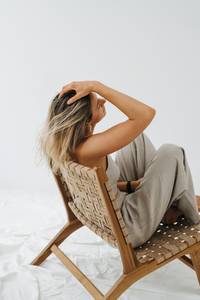 Blusa de mujer 100% algodón orgánico con tirantes cruzados y espalda descubierta |   Tirantes Cruzados en la Espalda |   Estilo bohemio vintage plisado y ecológico - Product Image 5