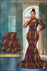 High Quality African Wax Print Cotton Fabric for Custom Fashion Wedding Event Wear Wholesale OEM ODM Supplier - Product Image 6