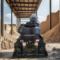 Compacteur de sol vibrant hydraulique personnalisé professionnel avec moteur modèle HMB400 pour excavatrice et compactage routier