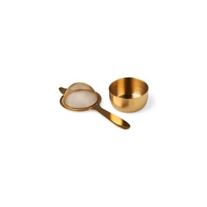 Hot Arrival Gold Metal Tea Strainer With Fine Mesh And Stainless Steel Handle For Loose Leaf Brewing Kitchen Tool - Product Image 2