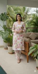 Conjunto de Kurta Larga y Pantalón de Lona Color Granate para Mujer, Traje Étnico Festivo Elegante de 3 Piezas, Ropa India y Pakistaní - Product Image 4