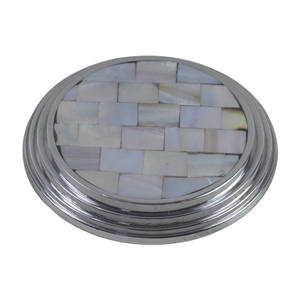 2026 New Design Metal Enamel and Seep <b>Coaster</b> Classic Design MOP <b>Coaster</b> Home Hotel Restaurant Table Decor Mat & Pad - Product Image 2