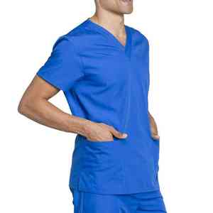 Easy To Wear Hospital <b>Doctor</b> Scrub Suits Nursing Surgical Scrub Uniforms <b>Sets</b> with Knitted Fabric for Men Comfortable Breathable - Product Image 3
