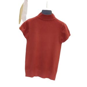 Mujeres medio cuello alto manga corta sólido suave suéter camisas 2020 primavera niñas tejer grandes suéteres elásticos pulóveres Tops - Product Image 5