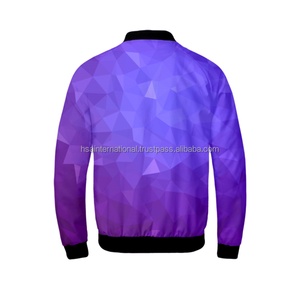 Blousons bombardiers pour hommes personnalisés, chauds pour l'hiver, avec impression par sublimation et style Hip Hop décontracté et col montant, vente en gros - Product Image 2