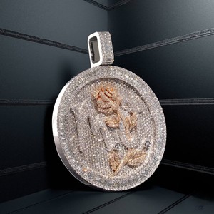 Nuevo Diseño Colgante de Joyería Fina para Rapper, con Encanto de Ángel Hip Hop Personalizado, Chapado en Rodio, Plata S925 y Moissanita Iced Out - Product Image 4