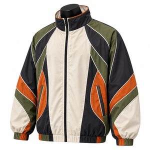 Fábrica de Cortavientos al por Mayor con Chaqueta Cortavientos de Cuello Alto para Hombre, Cortavientos Casual para EE. UU. - Product Image 3