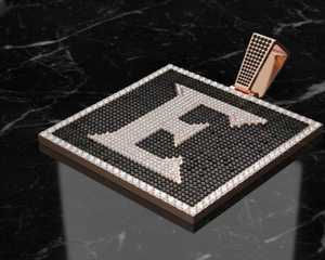 จี้เพชรแบบ Iced Out สั่งทำตามตัวอักษรชื่อ  จี้เงินแท้ 925 ประดับเพชร VVS มอยส์ซาไนต์ สไตล์ฮิปฮอป จี้สองสีแบบ Iced Out - Product Image 3