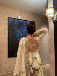 Parfait pour l'automne/l'hiver/l'été, robe Anarkali/Kurti en tissu fausse fourrure multicolore, fraîcheur de fête, SIE - Product Image 2