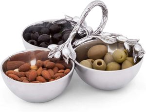 Bol décoratif en métal en forme de feuille, bol de service en forme de feuille, plateau en acier inoxydable en forme de feuille, plat en métal en forme de feuille, bol design en forme de feuille - Product Image 6