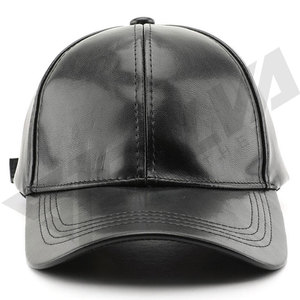 Nouvelle casquette de baseball en cuir PU imperméable pour adultes, couleur unie vintage, logo personnalisé, utilisation quotidienne, sports de plein air, protection solaire - Product Image 3