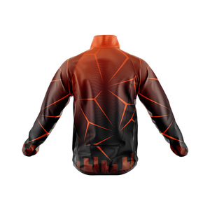 Veste coupe-vent à col roulé personnalisée, écologique, 100% nylon, séchage rapide, imperméable, coupe-vent, respirante, pour le printemps - Product Image 3