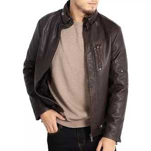 Chaqueta de Cuero para Hombre, Talla Grande, para Uso en Exteriores en Invierno, con Etiqueta Privada Personalizada - Product Image 3