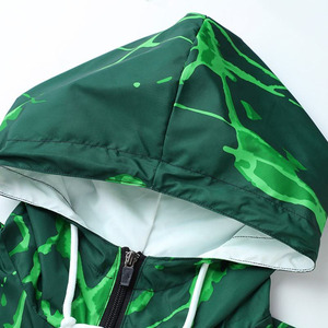 Best Price <b>Running</b> Wind Breaker <b>Jacket</b> Custom Printed Color Block Design Waterproof Breathable 100% Polyester Sport Windbreak - Product Image 3