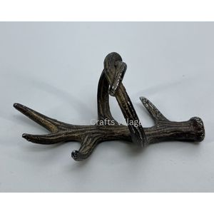 Elegant Zinc Alloy Antler Napkin Ring Durable <b>Table</b> Decoration Stylish Dining Accessory <b>Party</b> <b>Table</b> Setting Napkin Holder - Product Image 4