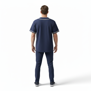 Uniforme de baseball personnalisé pour adultes, haute qualité, nouveau design, impression par transfert thermique, broderie du nom du joueur sur le devant, maille respirante, short - Product Image 2