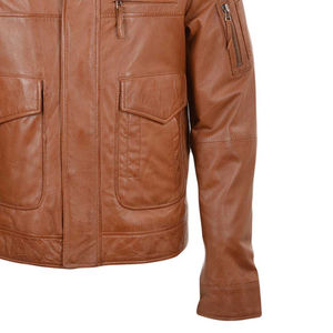 Chaquetas de Cuero para Hombre de Diseño Sencillo, Fabricadas por OEM, al Mejor Precio, Chaqueta de Cuero para Hombre de Primera Calidad - Product Image 5