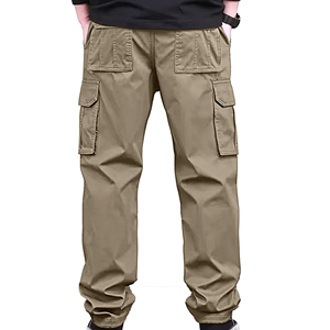 Pantalon cargo droit pour homme, pantalon utilitaire multi-poches personnalisé, coton éponge, décontracté, extérieur, séchage rapide, vente en gros OEM ODM - Product Image 5