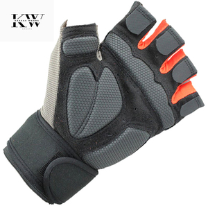 Professional Weightlifting Gloves with Long Wrist Support – Non-Slip <b>Silicone</b> <b>Padded</b> Gym Gloves – Breathable Microfiber - Product Image 6