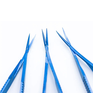 Microtijeras Curvas de Titanio Vannas, Instrumento Quirúrgico Oftálmico con Mango de Resorte, Set para Cirugía Ocular, CE OEM - Product Image 6